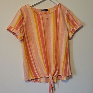 KIM &CAMI Striped shirt LARGE